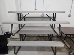 lot 15174 image: Lifetime Commercial Picnic Table