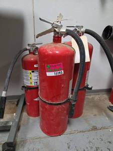 lot 15193 image: Bulk Lot of ABC Dry Chemical Fire Extinguishers - Set of 4