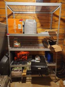 lot 20439 image: Heavy Duty Steel Storage Rack Unit - Contents NOT Included