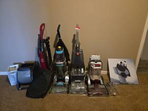 lot 20466 image: Carpet Cleaners Including Bissell and Hoover Brands
