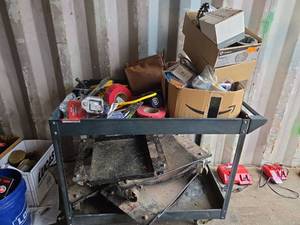 lot 20490 image: Shop Tool Creepers and Mechanics Rolling Cart And So Much More