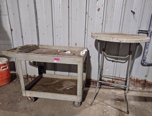 lot 15196 image: Rolling Cart W Table
