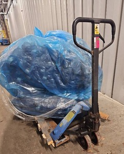 lot 15220 image: Blue Manual Pallet Jack  Model HJ5500