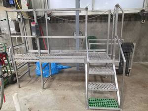 lot 15225 image: Industrial Steel Storage Platform System