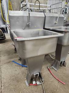 lot 15237 image: Sani-Lav Commercial Stainless Steel Wash Sink
