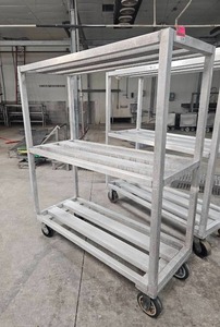 lot 15278 image: Winholt Aluminum Rolling Storage Rack