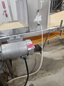 lot 15295 image: Industrial Food Processing Line with Motor Drive - Approx 50ft