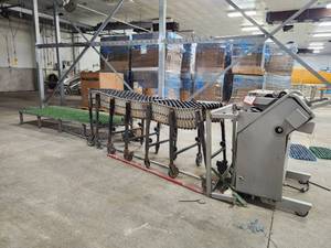 lot 15301 image: Industrial Flexible Roller Conveyor System