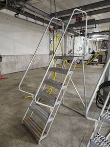 lot 15303 image: Industrial Rolling Warehouse Ladder
