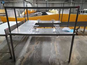 lot 15312 image: Commercial Stainless Steel Table