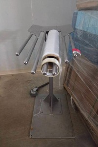 lot 15319 image: Industrial Roll Dispenser Stand