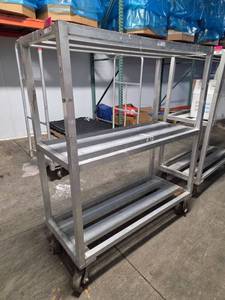 lot 15326 image: Win-Holt Mobile Storage Rack Cart
