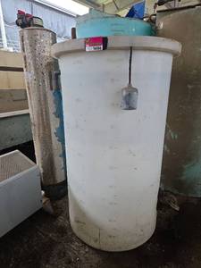 lot 16086 image: Industrial Water Storage Tank with Float System and NaturSoft Water Softener Tank