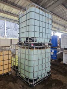 lot 16089 image: 275-Gallon IBC Tote with Chemical Solutions - Set of 2