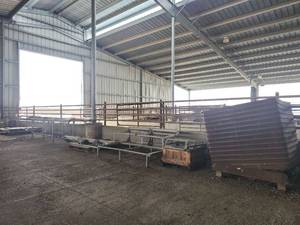 lot 16144 image: Assorted Lot Including Commercial Livestock Feed Bunks and Metal