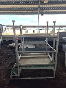 lot 18702 image: Assorted Lot W Commercial Stainless Steel Prep Table, Platform and Lockers