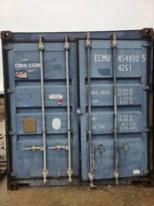 lot 15354 image: 40ft CMA CGM Shipping Container with Miscellaneous Contents