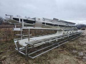 lot 15357 image: Industrial Belt Conveyor System with Multi-Tier Configuration
