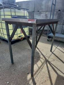 lot 15368 image: Industrial Stainless Steel Work Table