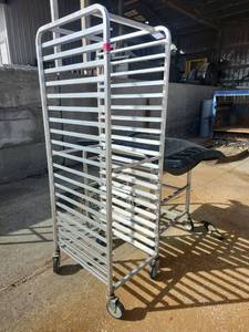 lot 15369 image: Commercial Speed Rack with Black Drainage Mat