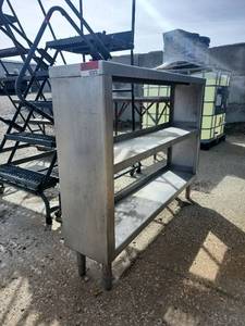 lot 15373 image: Commercial Stainless Steel Storage Shelf Unit