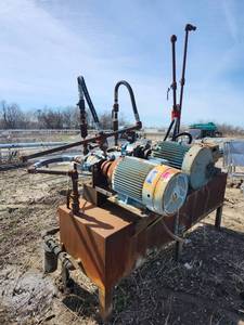 lot 15420 image: Industrial Electric Motor Pump Assembly