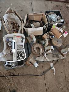 lot 19321 image: Assorted Lot W Tank Dolly, Metal Scrap, and More