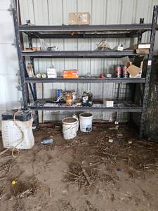 lot 19330 image: Contents of Shelf Including North Star Sprayer, Diesel Treat, Break Pads and More