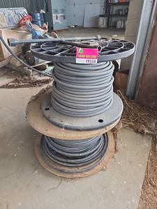 lot 19334 image: Industrial Aluminum Power Cable on Spools