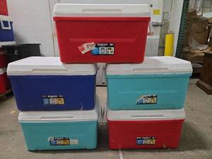 lot 15668 image: Igloo Laguna 48 Qt Coolers - Set of 5