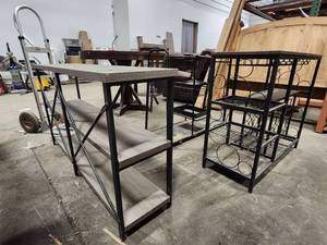 lot 15680 image: Assorted Lot W (3) Industrial Display Shelving Units