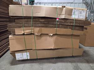 lot 15710 image: Bulk Lot of Cardboard Combo Bin Boxes