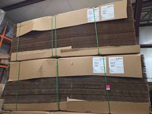 lot 15713 image: Bulk Lot of Cardboard Combo Bin Boxes