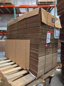 lot 15714 image: Bulk Lot of ULINE Cardboard Box Bottom Inserts