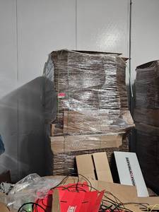 lot 15785 image: Bulk Lot of Cardboard Boxes - Republic Foods 80lb Meat Cartons