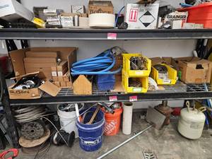 lot 15858 image: Contents of Shelf Including Commercial Plumbing Parts