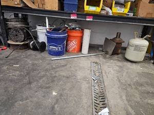 lot 15859 image: Industrial Supply Lot with Wire Spools and Equipment