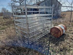 lot 23303 image: Industrial Metal Storage Rack System - Set of 2