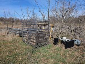 lot 23308 image: Industrial Metal Storage Rack System, Big Ass Bins, and More