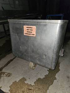 lot 23521 image: Commercial Stainless Steel Food Storage Container
