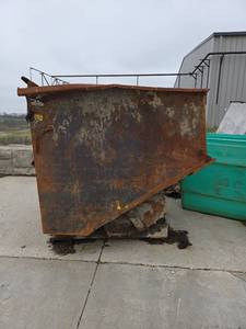 lot 23538 image: Large Industrial Steel Hopper Container
