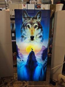 lot 28523 image: Wolf Spirit Mountain Art Print