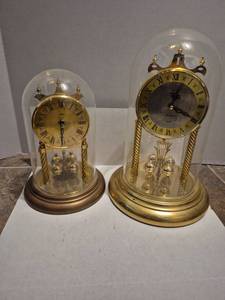 lot 28547 image: Anniversary Clock with Glass Dome