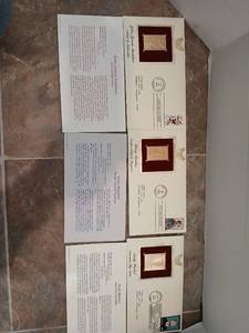 lot 28575 image: 2002 Gold Replica Stamp Collection First Day Issue Set