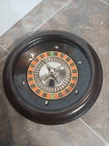 lot 28582 image: 1940s Working Roulette Wheel by Rott Games NYC