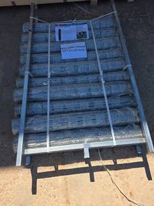 lot 3021 image: Heavy-Duty Galvanized Field Fence - Bulk Pallet (10 Rolls) K1230