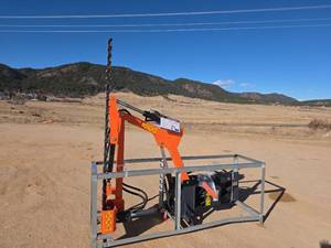 lot 3119 image: WIG 72-inch Sickle Bar Mower Skid Steer Attachment