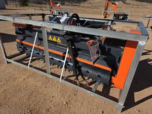 lot 3131 image: WIG XN-DLP-72 Skid Steer Power Rake Attachment