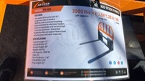 lot 3205 image: Unused Heavy Duty Skid Steer Forks - 3000 lbs Capacity PF-42L