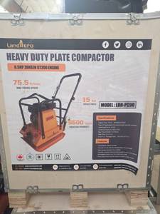 lot 3431 image: LandHero Heavy Duty Plate Compactor LDH-PC90